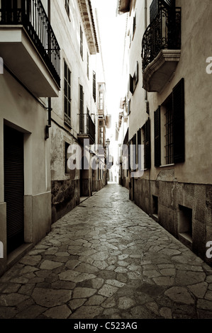 Vicolo del centro storico della città di Palma di Maiorca, Maiorca, isole Baleari, Spagna, Europa Foto Stock