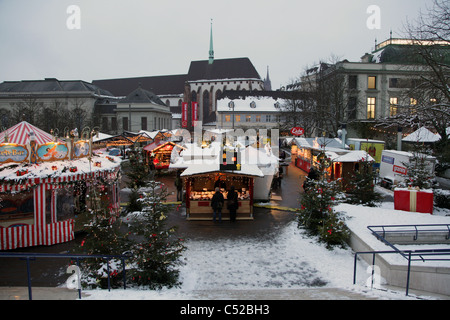Mercatino di Natale a Klostergasse, Basilea Foto Stock