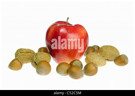 Apfel mit Nuessen - Mele con i dadi 01 Foto Stock