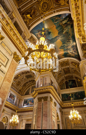 La Cattedrale di San Isacco, San Pietroburgo Russia - interno 4 Foto Stock