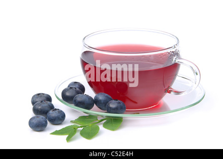 Heidelbeere Tee - blueberry tea 11 Foto Stock