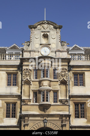 Clare College di Cambridge vista dall antica corte del quadrangolo Foto Stock