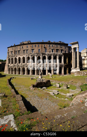 Italia, Roma, Teatro Marcellus Foto Stock