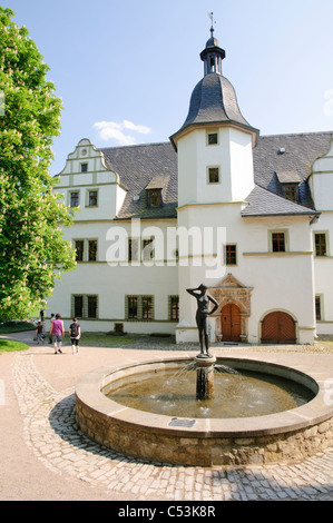 Palazzo Renaissanceschloss, anche chiamato Castello di Goethe, Dornburg Castelli, Dornburg, Turingia, Germania, Europa Foto Stock