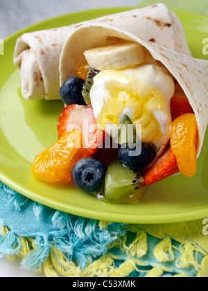 Burrito di frutta dolce americano Foto Stock