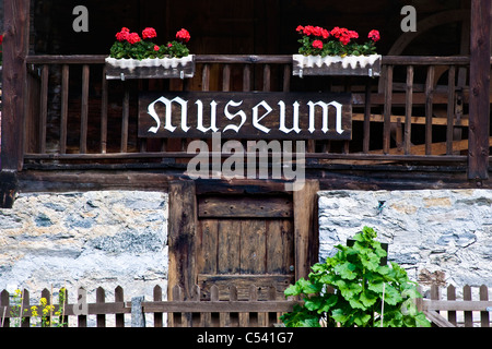 Museo, Bosco Gurin, Ticino, Svizzera Foto Stock