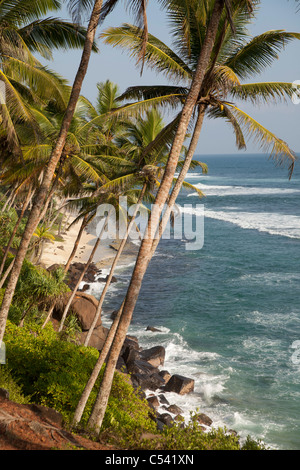 La spiaggia e la costa vicino a Mirissa, Sri Lanka Foto Stock