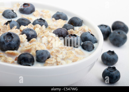 Muesli con mirtilli Foto Stock