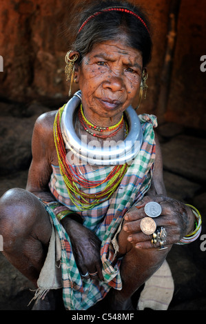 Gadba tribali nello stato indiano di Orissa Foto Stock