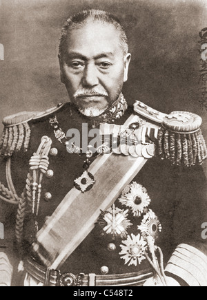 Fleet Admiral Marchese Tōgō Heihachirō, 1848 - 1934. Fleet Admiral nell'Imperiale Marina Giapponese. Foto Stock