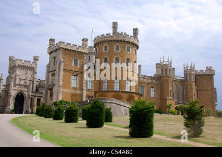 Belvoir Castle e giardini, vicino Grantham nel LEICESTERSHIRE REGNO UNITO Inghilterra Foto Stock