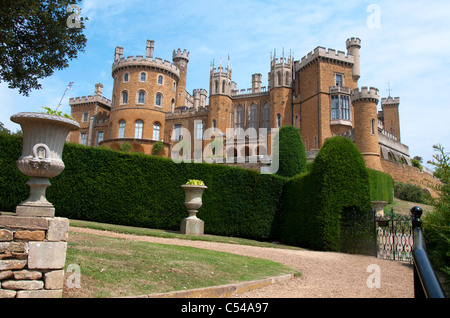 Belvoir Castle e giardini, vicino Grantham nel LEICESTERSHIRE REGNO UNITO Inghilterra Foto Stock