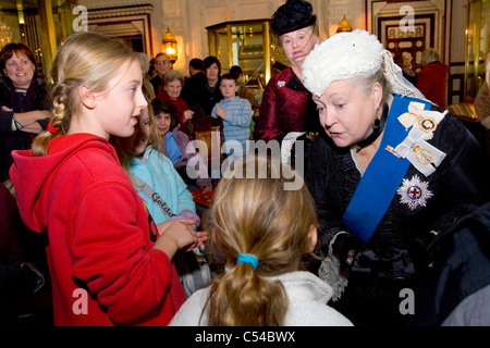 La regina Victoria, Vittoriano Fayre, Osborne House, English Heritage, East Cowes, Isle of Wight, England, Regno Unito, Gran Bretagna Foto Stock