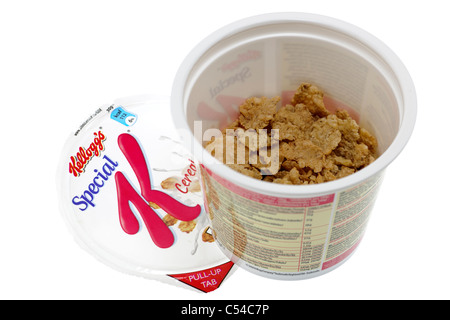 30 grammi di cartone Kelloggs Special K cereale per andare Foto Stock