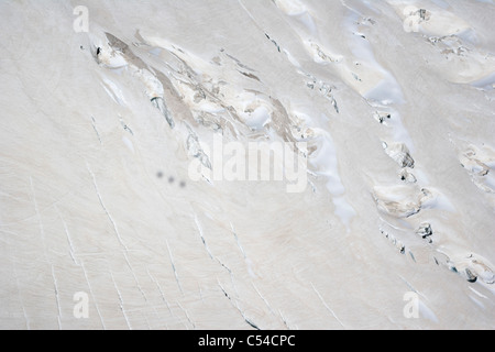 Crepacci della Mer de Glace, Vallee Blanche, Chamonix, Francia, il Massiccio del Monte Bianco, Alpi Foto Stock