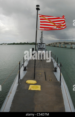 USS Bowfin (SS-287) all'USS Bowfin Submarine Museum & Park Pearl Harbor, Hawaii. Foto Stock