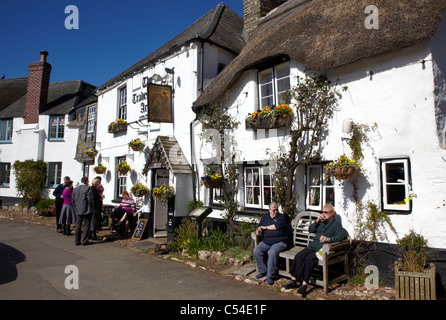 Paese tradizionali pub e Cottage Devon UK Foto Stock