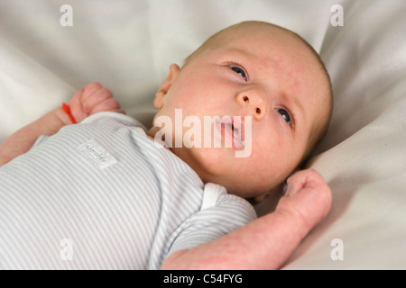 Un mese e mezzo il vecchio Baby girl Foto Stock