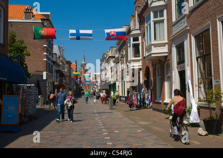 Kaizerstraat street Scheveningen quartiere L'Aia provincia di South Holland Olanda Europa Foto Stock