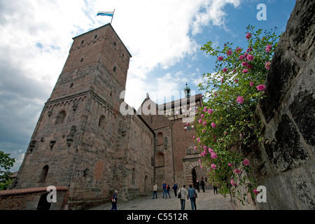 Kaiserburg Vorhof castello imperiale Foto Stock