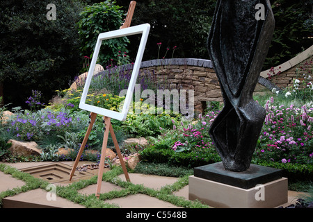 RHS Chelsea Flower Show 2011 'Tfe Arte di Yorkshire' Design: Gillespies Foto Stock