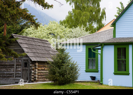 Museo Storico, Moore Homestead, Klondike Gold Rush National Historical Park, Skagway, Alaska, STATI UNITI D'AMERICA Foto Stock