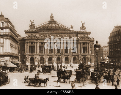 Palais Garnier, la Grand Opera House, Parigi, Francia Foto Stock