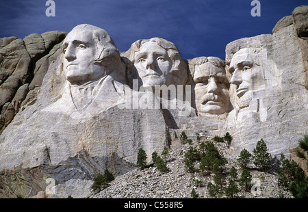 Stati Uniti d'America, Sud Dakota, Rapid City, Mt Rushmore monumento nazionale Foto Stock