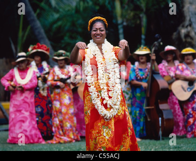 Stati Uniti Hawaii, Oahu, Honolulu, Kodak Hula Show Foto Stock