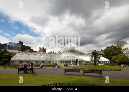 La Casa delle Palme, Giardini Botanici, Belfast, Irlanda del Nord, Regno Unito Foto Stock