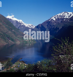 Norvegia, vista panoramica del Geirangerfjord Foto Stock