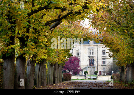 I Paesi Bassi, Valkenburg, la tenuta e il castello chiamato Schaloen. Foto Stock