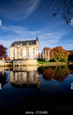 I Paesi Bassi, Valkenburg, la tenuta e il castello chiamato Schaloen Foto Stock