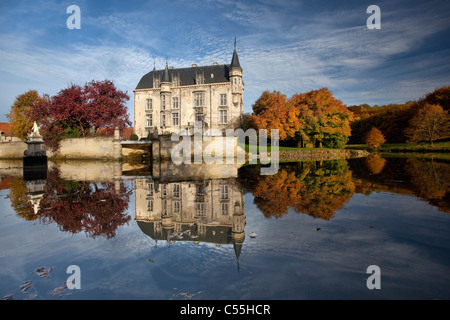 I Paesi Bassi, Valkenburg, la tenuta e il castello chiamato Schaloen Foto Stock