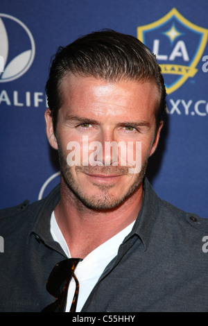 DAVID BECKHAM LOS ANGELES GALAXY AVVIA NUOVO 3RD KIT DOWNTOWN LOS ANGELES CALIFORNIA USA 01 Luglio 2011 Foto Stock