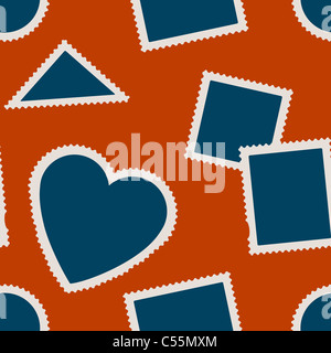 Seamless texture con francobolli Foto Stock