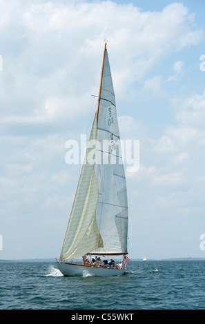 12 metri Racing in Narragansett Bay Foto Stock