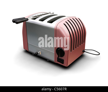 3D render di un contemporaneo tostapane Foto Stock