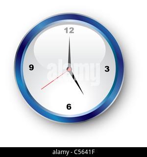 Illustrazione di un clockface standard Foto Stock