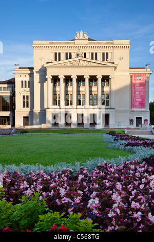 L'Opera Nazionale Lettone edificio in Riga, Lettonia Foto Stock