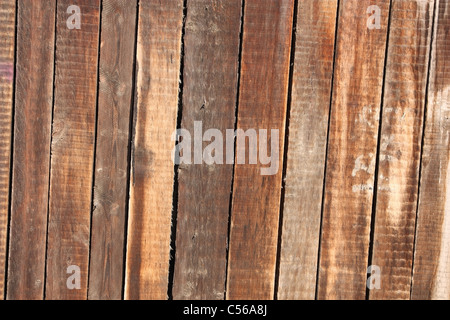 Frammento di immagine del vecchio legno parete marrone Foto Stock