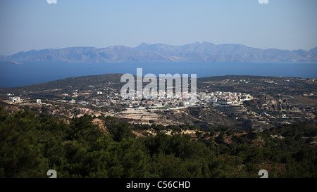 Kefalos village e beach sull'isola di Kos Grecia Foto Stock