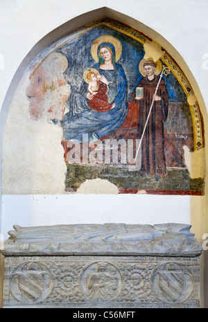 L'Italia,Salerno il San Matteo cattedrale, dettaglio dell'interno Foto Stock