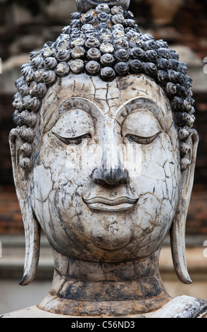 Del Buddha in testa Sukhothai, Thailandia Foto Stock