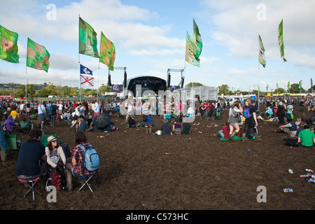 Altro stadio arena presso il festival di Glastonbury 2011. Foto Stock