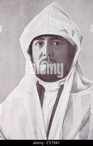 Abd al-Aziz, 1878 - 1943. Il sultano del Marocco dal 1894 al 1908 fino al deposto da suo fratello. Foto Stock