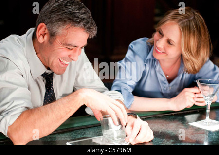 IN ARIA 2009 Paramount film con George Clooney e Vera Farmiga Foto Stock