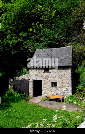 Informazioni milldale fienile di proprietà del National Trust derbyshire England Regno Unito Foto Stock