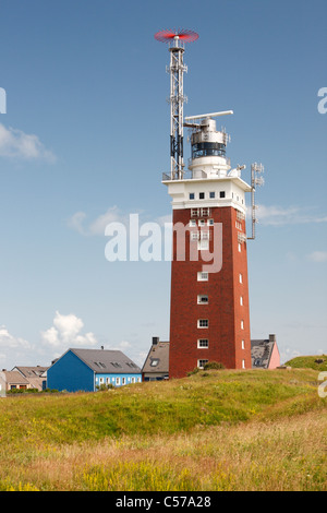 Faro sull isola di Helgoland Helgoland () Foto Stock