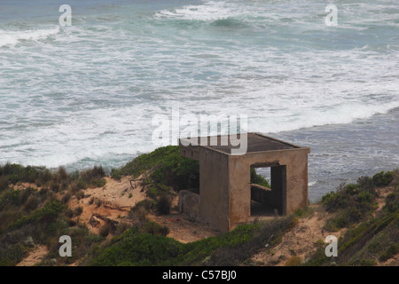 Piazzole per cannoni a Fort PEARCE Point Nepean Penisola di Mornington VICTORIA AUSTRALIA ORIZZONTALE DI BDB Foto Stock